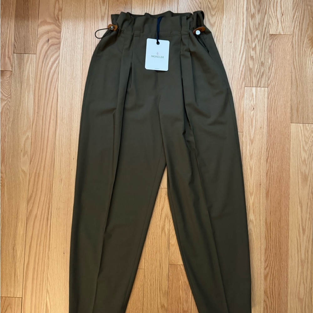 Moncler Women’s Paperbag Olive Pants